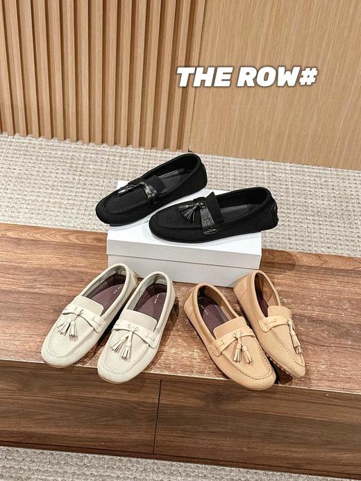 莞产TheRow2025/ss流苏一脚蹬飞织乐福豆豆鞋（HC） 商品图0