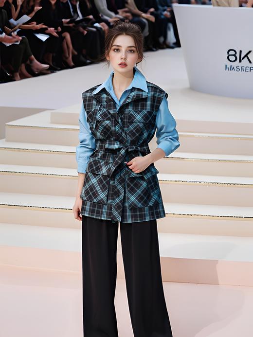 四个大包腰带长马甲 商品图1