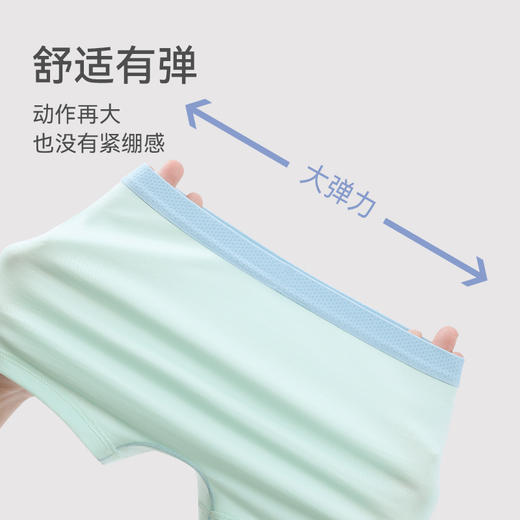 【青少年男孩】米乐鱼青少年裸感7A抑菌内裤-3条装 商品图3