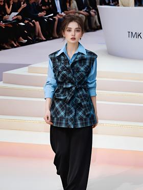 四个大包腰带长马甲