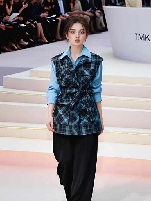 四个大包腰带长马甲 商品图0