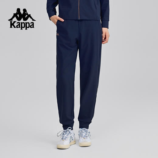 Kappa卡帕背靠背运动裤春季新款女凉感针织休闲裤修身束脚防晒裤K0F42AK40 商品图1