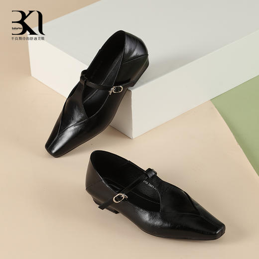 BAKERLOO方头复古侧扣玛丽珍女鞋AD135 商品图4