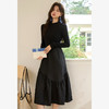简约设计感拼接长袖连衣裙女气质高级感内搭裙V0150115 商品缩略图0