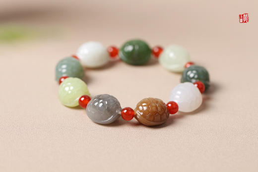 和田玉多宝【富甲天下】手串 商品图0