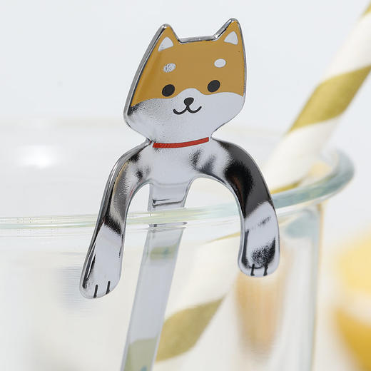 日本进口高桑金属咖啡匙 八字眉猫 商品图5