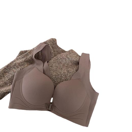 极简云感杯便捷前扣内衣无痕光面美背聚拢承托背心式文胸 商品图4