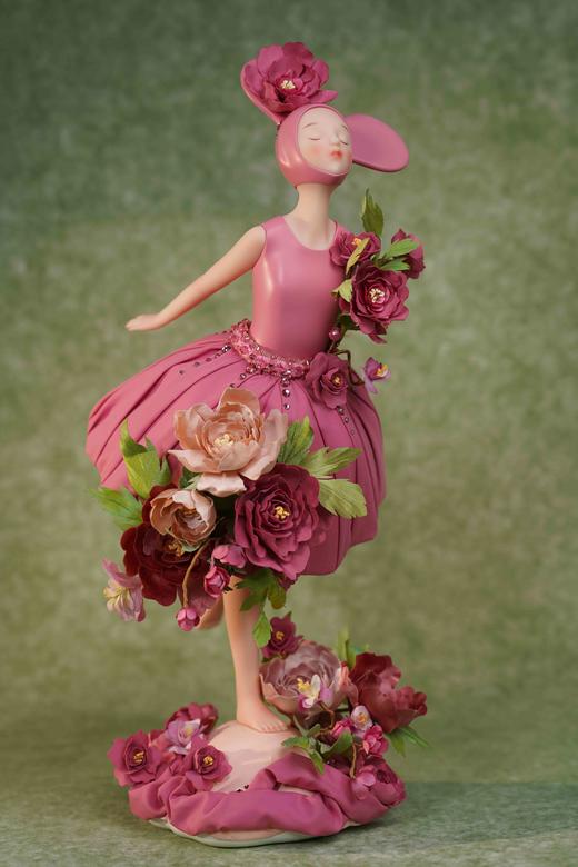 Owen Su《粉韵牡丹-晓》高定然女孩 商品图1