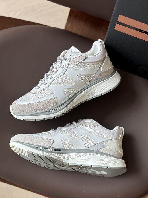 现货 THS-限时 杰尼家 麂皮/牛皮革拼接网布运动鞋 3色 AZ352 商品图5