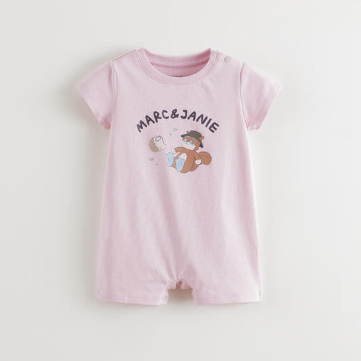 马克珍妮男女宝宝露营松鼠凉感连体衣 宝宝爬服年夏装新款550820 商品图1