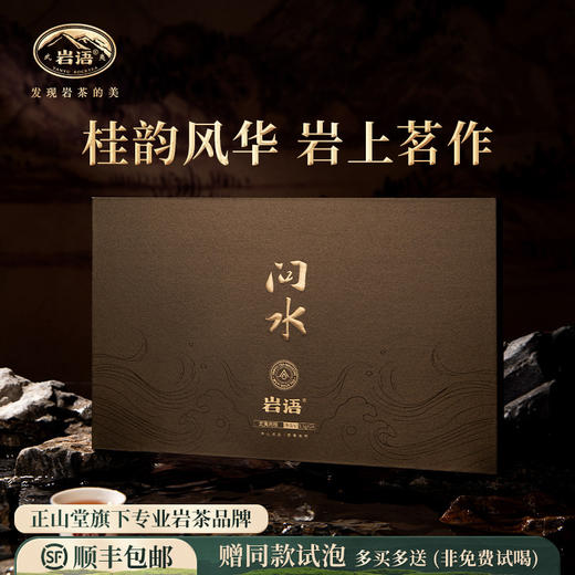 【问水】岩语问水肉桂礼盒装 特级武夷岩茶中足火乌龙茶袋泡装204g 商品图0