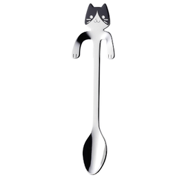 日本进口高桑金属咖啡匙 八字眉猫