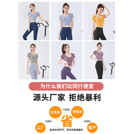 【ASRV】女瑜伽短袖CXAR20301 商品图3