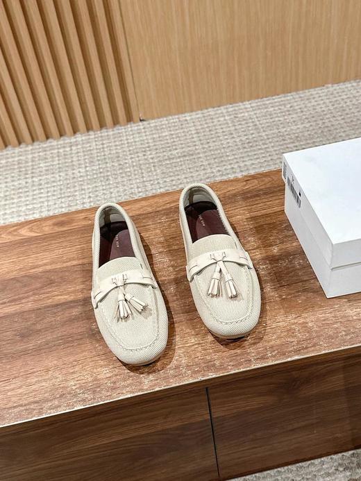 莞产TheRow2025/ss流苏一脚蹬飞织乐福豆豆鞋（HC） 商品图2