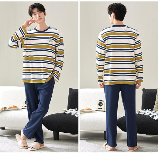 MUMIANER牧棉儿-情侣款家居服 | 软糯丝滑舒适 自带隐形胸垫 亲肤不易跑杯 轻盈透气 圆领/翻领款可选 商品图8