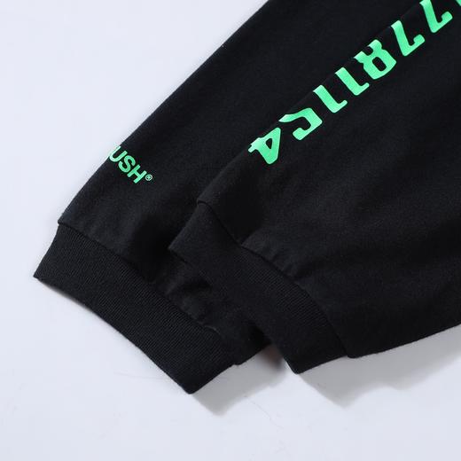 男款假两件发泡印花长袖T恤 周杰伦范丞丞同款 商品图2