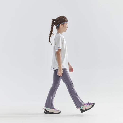 【代发】女款阔腿瑜伽裤 cicochild童装女童阔腿瑜伽裤子四面舒弹运动喇叭裤长裤 商品图3