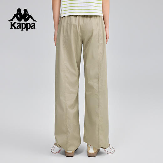 Kappa卡帕背靠背运动长裤女士春季新款宽松休闲裤直筒抽绳束脚裤K0F42AX81 商品图3