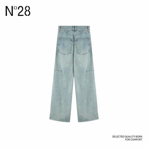 【破价】'左岸咖啡'春季款牛仔裤高腰时尚百搭宽松休闲裤舒适长裤 商品图2