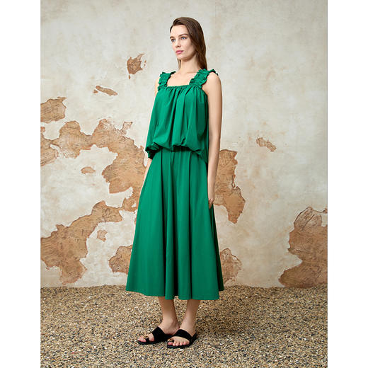 EITIE爱特爱简约百搭方领无袖显瘦小上衣夏季新款8213908 商品图1