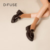 迪芙斯2025春新款轻便通勤圆环金属扣增高厚底乐福鞋通勤鞋DFD1112106 商品缩略图3