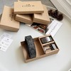 COACH蔻驰 双头平滑扣 - 腰带 男款 黑灰色 宽3.8cm 商品缩略图0