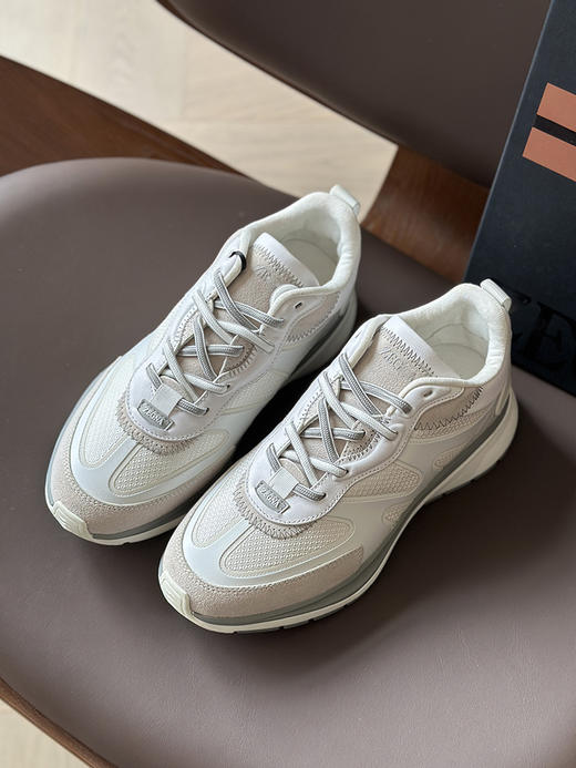 现货 THS-限时 杰尼家 麂皮/牛皮革拼接网布运动鞋 3色 AZ352 商品图4