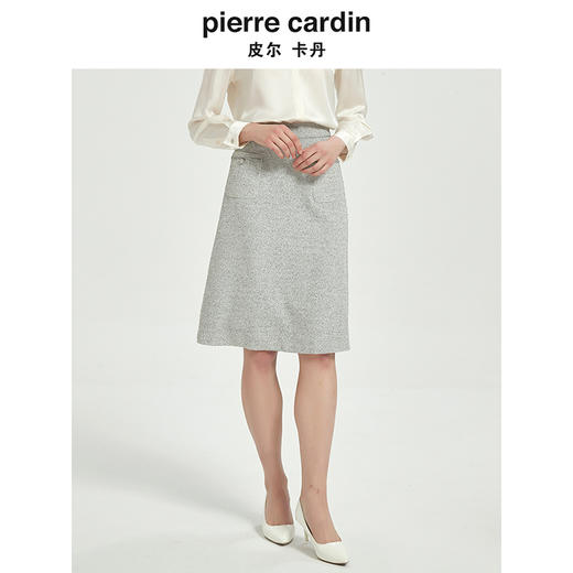 皮尔卡丹女装时尚都市通勤淑女百搭半裙C51SL026H0 商品图4