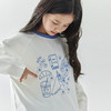 【代发】女款印花长袖T恤 棵初童装趣味插画全棉女款卫衣百搭上衣 商品缩略图2
