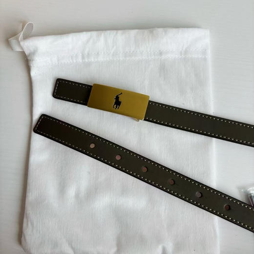 外贸原单正品Rh拉夫劳伦腰带，古铜材质的腰头、意大利进口小牛皮、精雕刻字和压印，让它，成为你衣柜中的楚翘!!
两面可用，简易包装，尺寸：宽2cm*长100
特价💰158包邮 商品图8