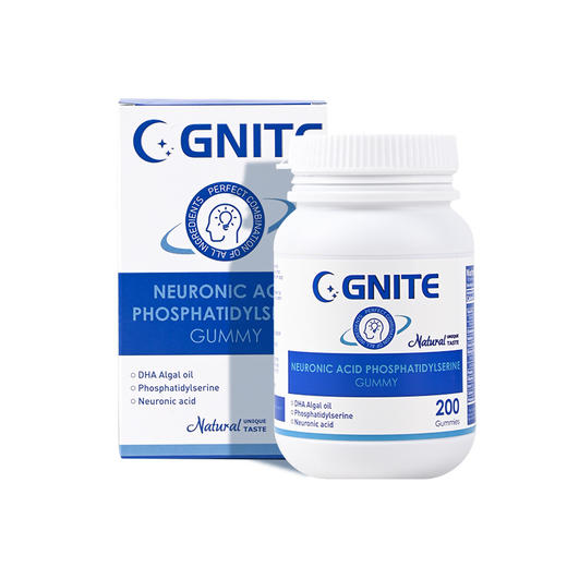 【专属链接】美国进口GNITE神经酸脑力健胶囊 200颗/瓶 商品图5