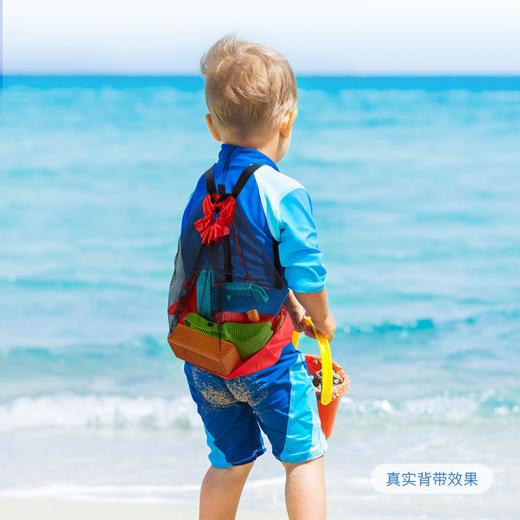 Hape(德国)儿童沙滩玩具加大加厚玩沙戏水玩雪9件套送收纳袋E8404 商品图7