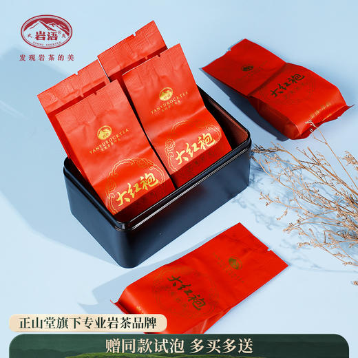 岩语 厚韵大红袍 茶叶特级武夷岩茶乌龙茶花香口粮茶盒装48g 商品图0