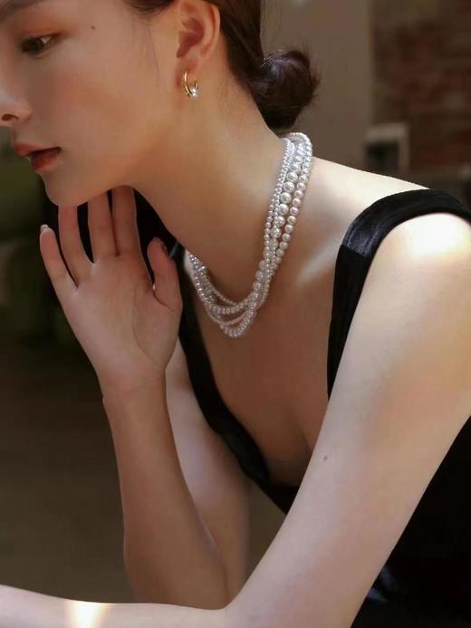 施华洛世奇水晶珍珠项链颈链（EJ） 商品图1