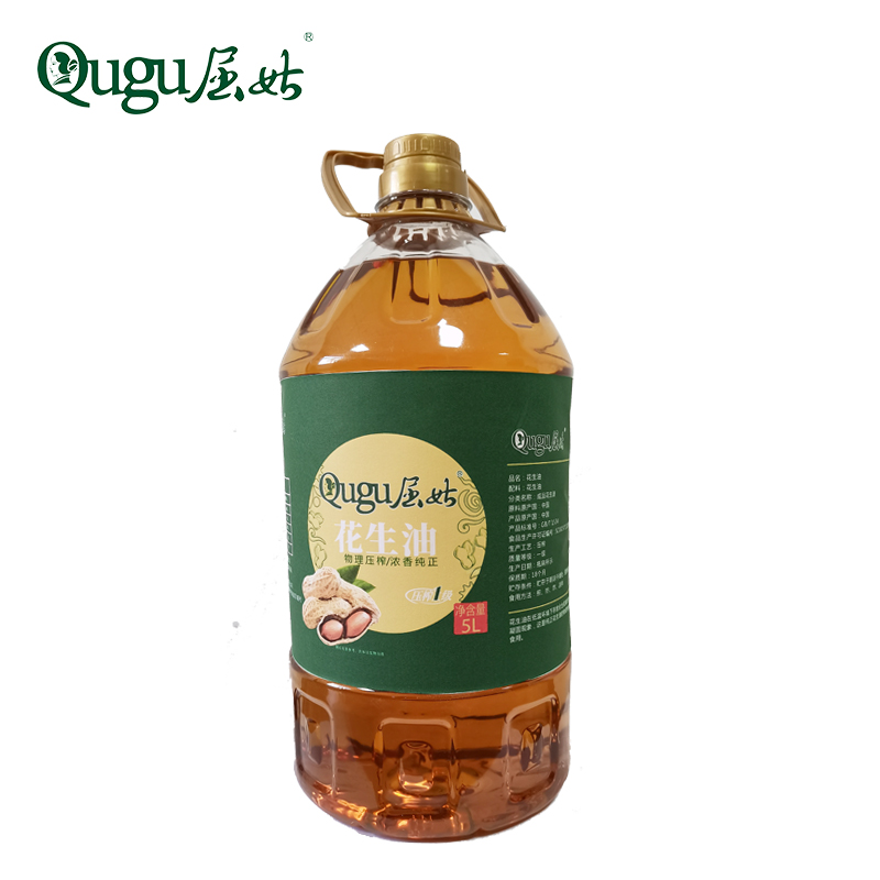 宜昌 屈姑 花生油5L/瓶