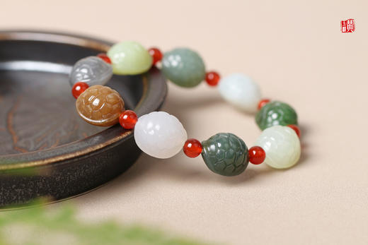 和田玉多宝【富甲天下】手串 商品图5