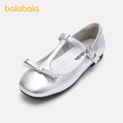 巴拉巴拉童鞋儿童公主鞋女童凉鞋2025夏季新款法式小皮鞋玛丽珍鞋 商品图0