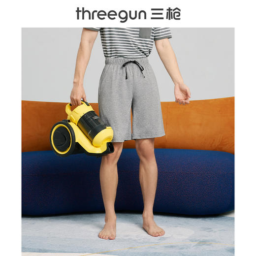 Threegun三枪 【花灰水柔棉】男士家居短裤-50523B011 商品图7