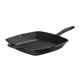 植物油膜横纹铸铁煎锅【25.4cm】