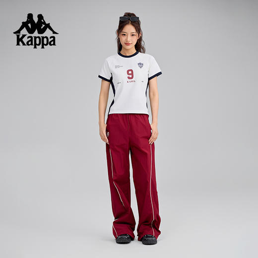 Kappa卡帕背靠背运动t恤女2025夏季新款美式休闲短袖修身透气上衣K0F42TD14 商品图4