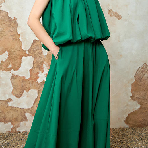 EITIE爱特爱通勤高腰显瘦休闲大裙摆a字半身裙夏季新款8206907 商品图4