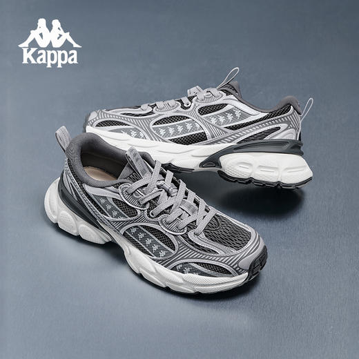 Kappa卡帕背靠背运动鞋男2025新款透气网面老爹鞋女款复古跑步鞋K0FX5MC44 商品图0