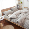 丁摩 天竺棉被套单件 全棉针织百隆色纺无印日式条纹纯棉学生宿舍被罩5ZF-3106 商品缩略图8