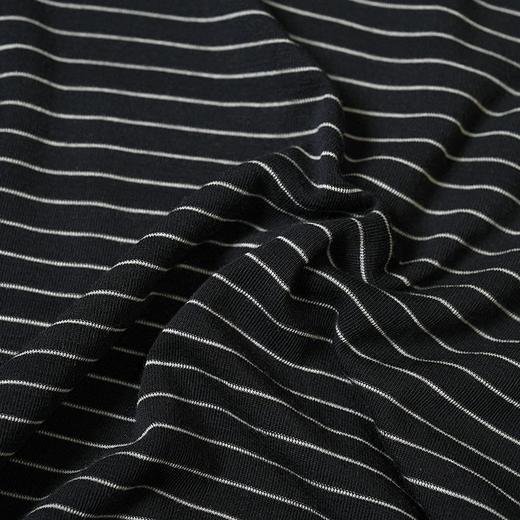 N°28 2025春夏新款条纹短袖T恤休闲时尚圆领上衣895131T004 商品图4