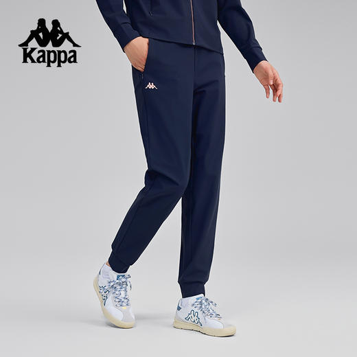 Kappa卡帕背靠背运动裤春季新款女凉感针织休闲裤修身束脚防晒裤K0F42AK40 商品图2