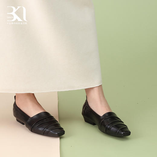 BAKERLOO法式可颂方头皱褶舒适鞋AD130 商品图4