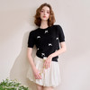 【限时秒杀】【立体蝴蝶结】软糯短袖针织衫女短款薄款圆领毛衣V0650269 商品缩略图2