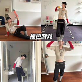 新品上身 | 红色色彩层次叠穿感，小面积更时髦