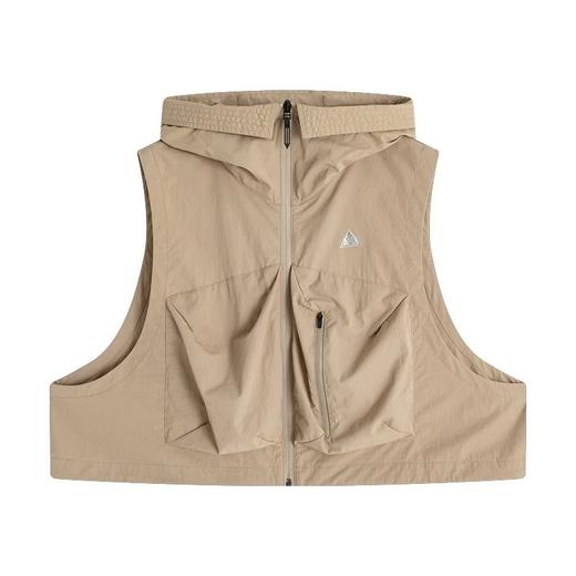 2025新款户外机能工装男女春季山系大口袋连帽无袖短马甲！ 商品图5