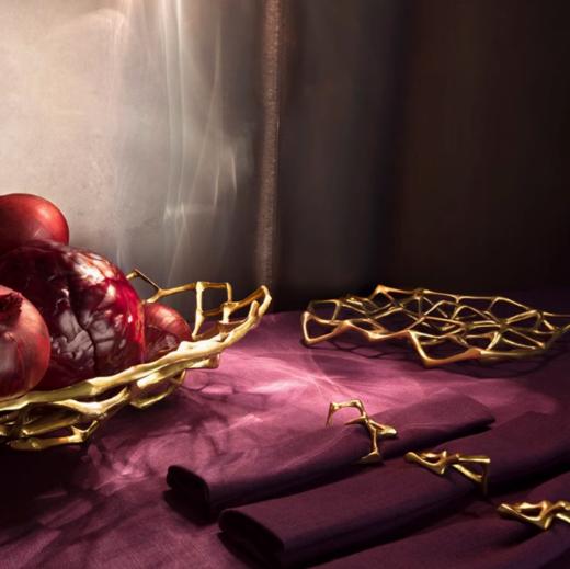 TomDixon手工黄铜装饰碗摆件客厅轻奢高档装饰品乔迁新居礼品BONE 商品图2